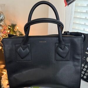 Anne Klein Classic Black Satchel
